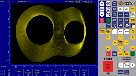 A digitizing graph is shown