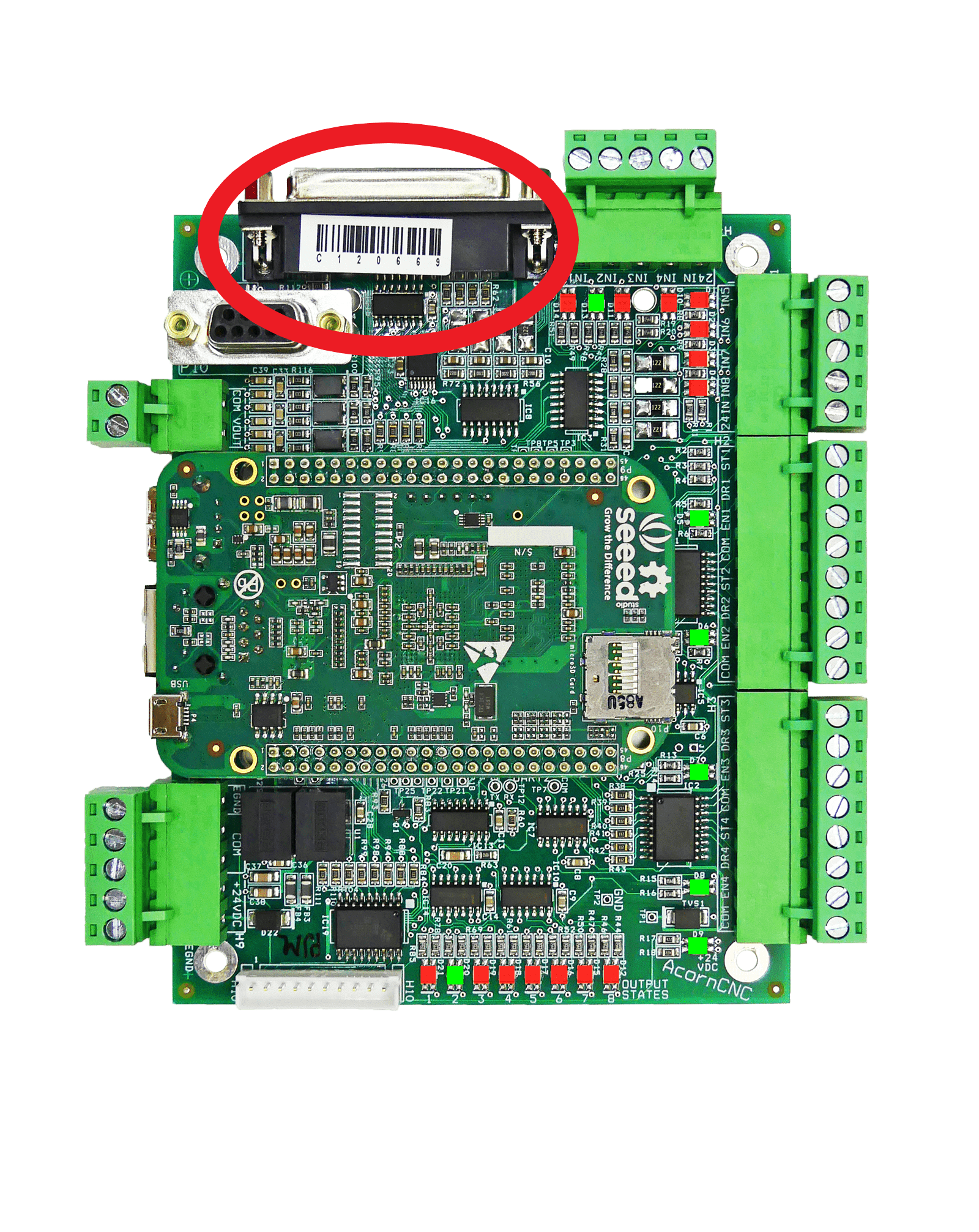 Acorn DIY CNC Controller Board Barcode